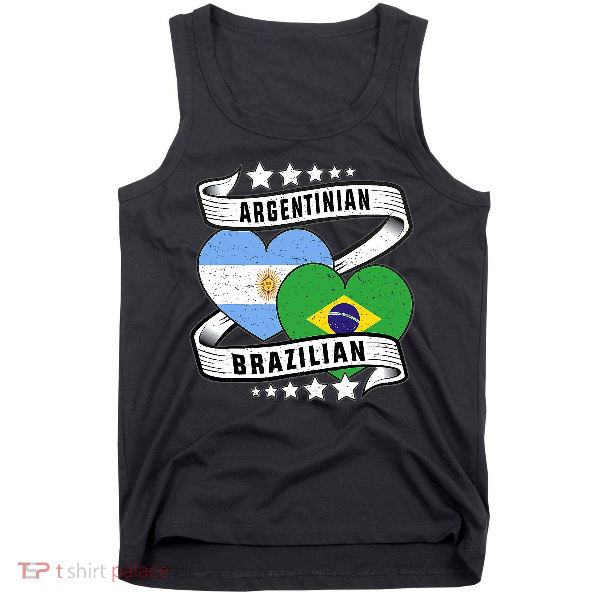Half Argentinian Half Brazilian Argentina And Brazil Tank Top