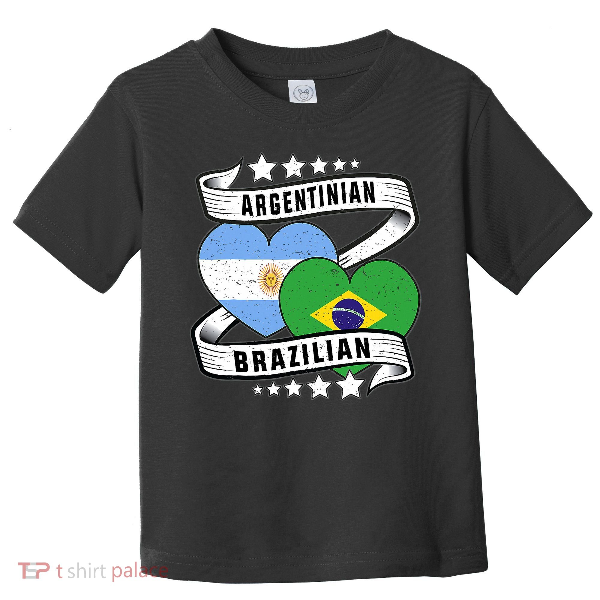 Half Argentinian Half Brazilian Argentina And Brazil Toddler T-Shirt