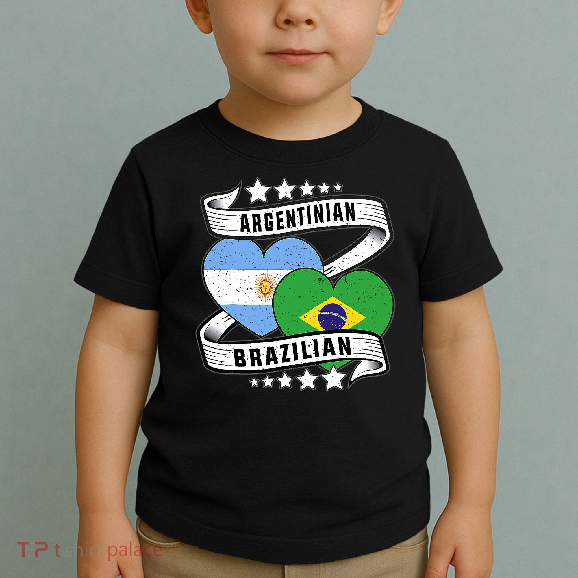 Half Argentinian Half Brazilian Argentina And Brazil Toddler T-Shirt