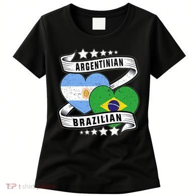 Half Argentinian Half Brazilian Argentina And Brazil Women's T-Shirt