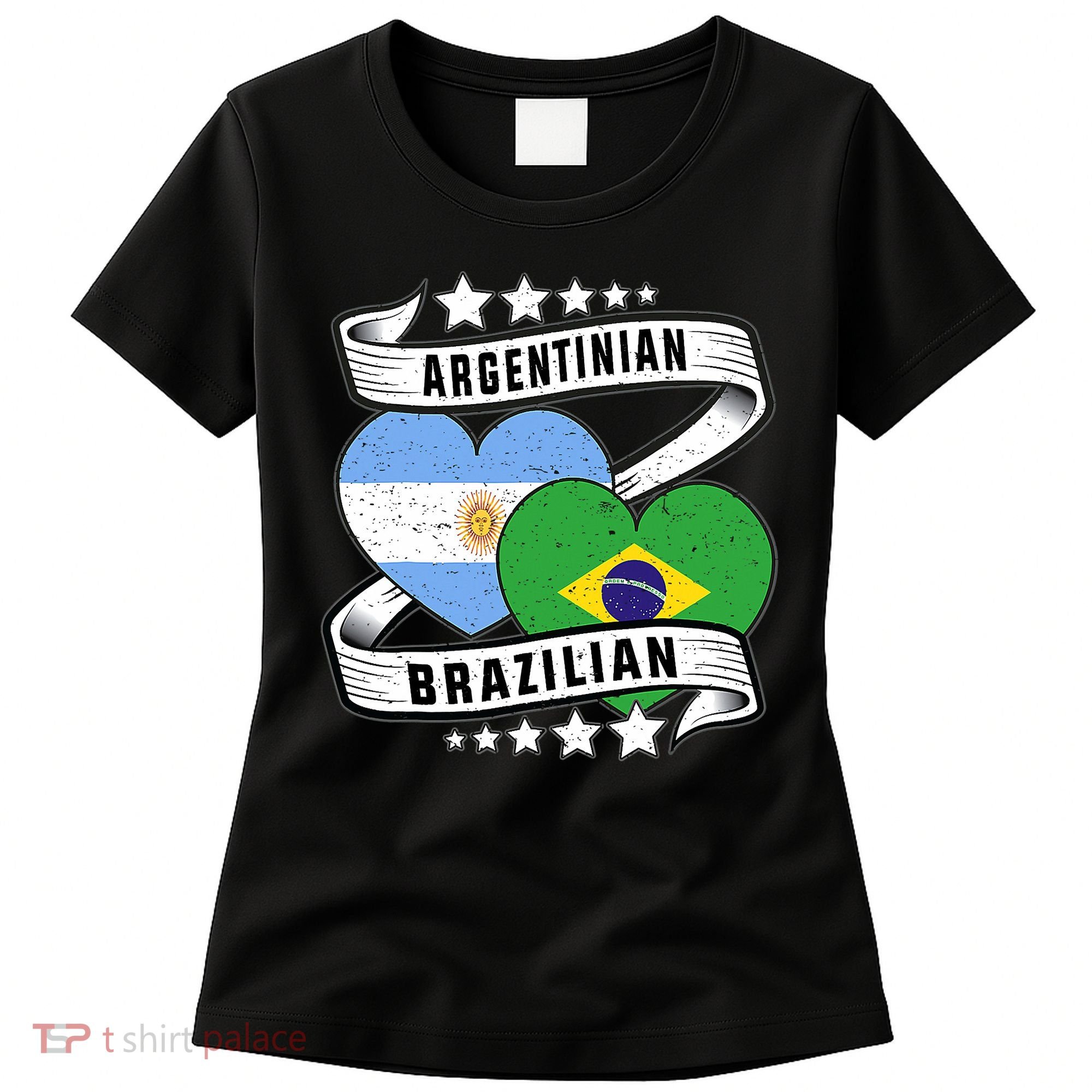 Half Argentinian Half Brazilian Argentina And Brazil Women's T-Shirt