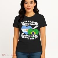 Half Argentinian Half Brazilian Argentina And Brazil Women's T-Shirt thumb 4
