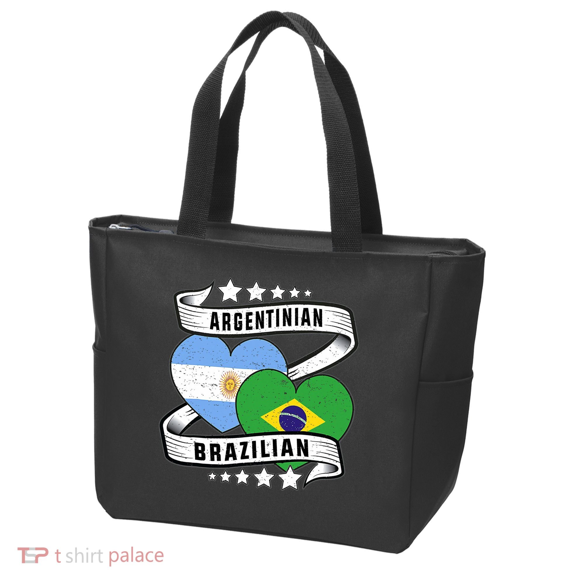 Half Argentinian Half Brazilian Argentina And Brazil Tote Bag
