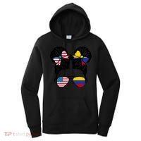 Half American Half Colombian Usa Colombian Flag Patriot Gift Women's Hoodie thumb 0