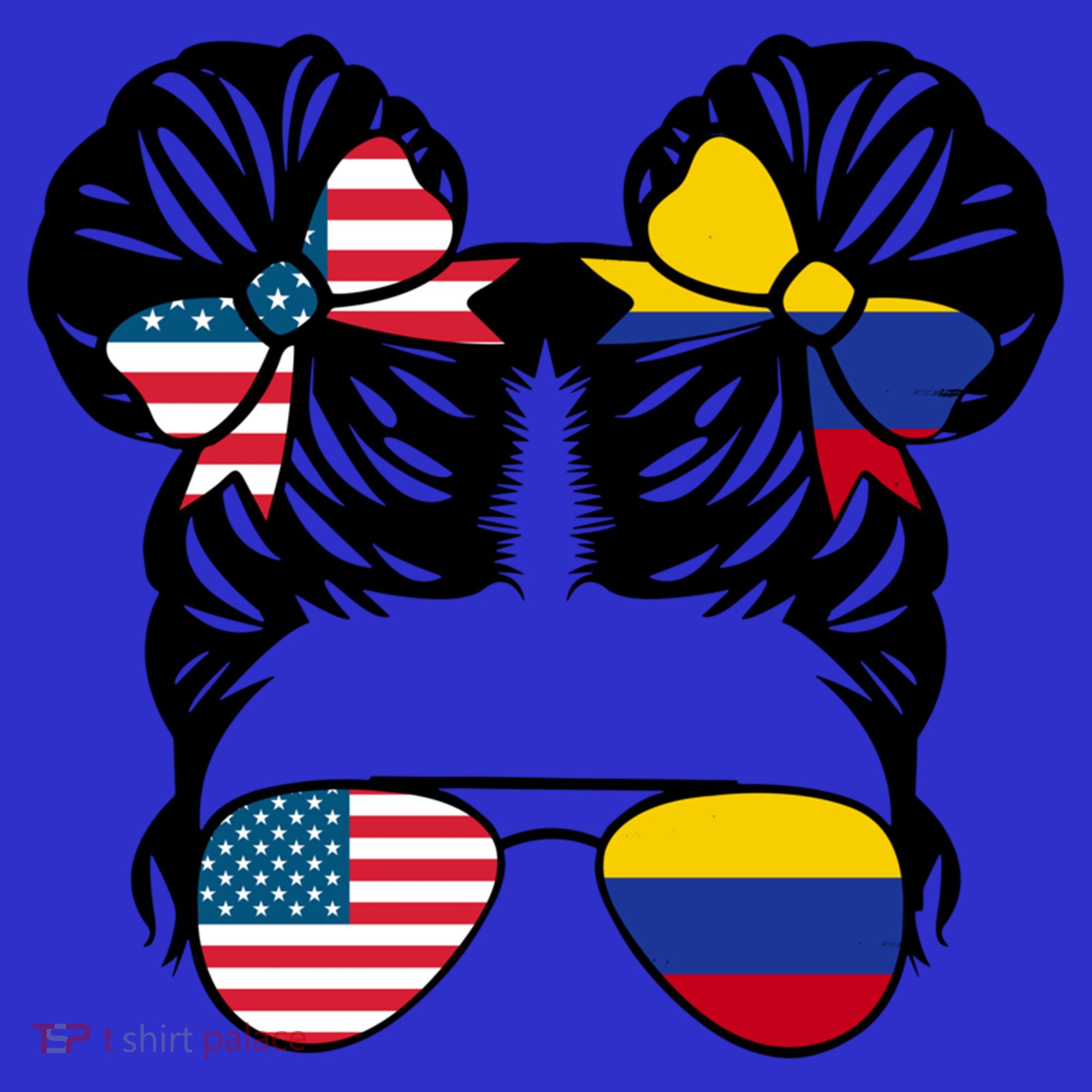 Half American Half Colombian Usa Colombian Flag Patriot Gift Sweatshirt