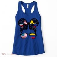 Half American Half Colombian Usa Colombian Flag Patriot Gift Women's Tank Top thumb 0