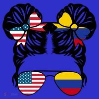 Half American Half Colombian Usa Colombian Flag Patriot Gift Women's Tank Top thumb 5