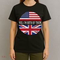 Half American Half British Usa Flag United Kingdom Heritage T-Shirt thumb 4