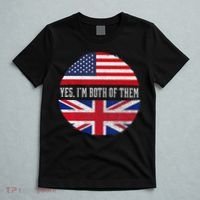 Half American Half British Usa Flag United Kingdom Heritage T-Shirt thumb 5