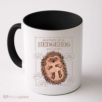 Hedgehog Anatomy Coffee Mug thumb 0