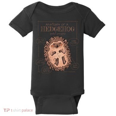 Hedgehog Anatomy Baby Bodysuit