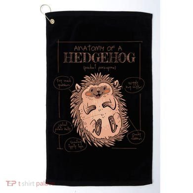 Hedgehog Anatomy Golf Towel