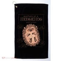 Hedgehog Anatomy Golf Towel thumb 0