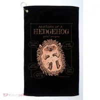 Hedgehog Anatomy Golf Towel thumb 0