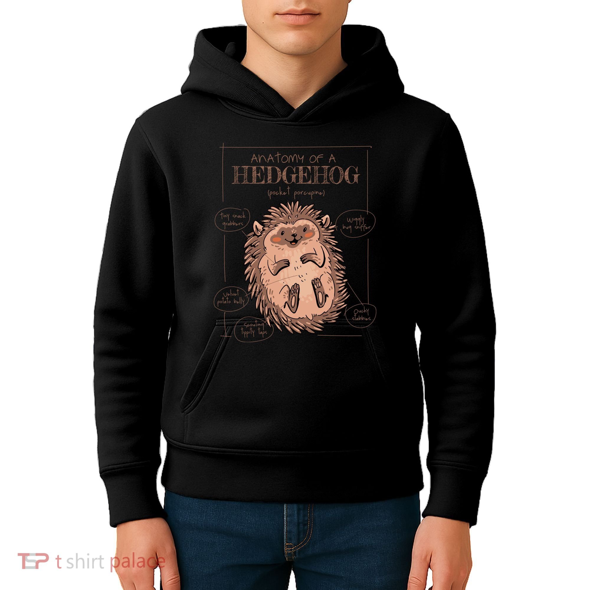 Hedgehog Anatomy Kids Hoodie