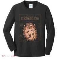 Hedgehog Anatomy Kids Long Sleeve Shirt thumb 0