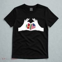 Half American Half Surinamese Suriname Heritage USA DNA Flag T-Shirt thumb 5
