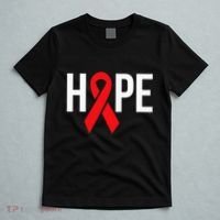 Hope Aids Hiv Red Ribbon Awareness Gift World Aids Day T-Shirt thumb 5
