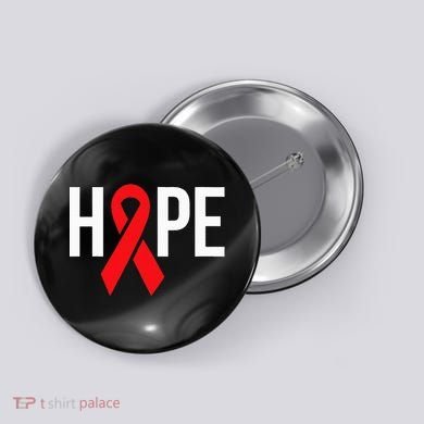 Hope Aids Hiv Red Ribbon Awareness Gift World Aids Day Button