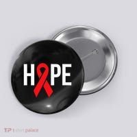 Hope Aids Hiv Red Ribbon Awareness Gift World Aids Day Button thumb 0