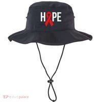Hope Aids Hiv Red Ribbon Awareness Gift World Aids Day Bucket Hat thumb 0