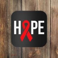 Hope Aids Hiv Red Ribbon Awareness Gift World Aids Day Coaster thumb 0