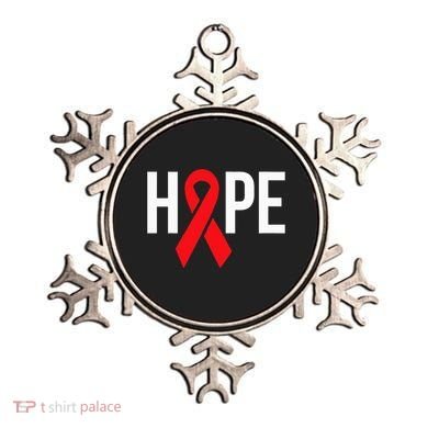 Hope Aids Hiv Red Ribbon Awareness Gift World Aids Day Ornament