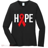Hope Aids Hiv Red Ribbon Awareness Gift World Aids Day Women's Long Sleeve Shirt thumb 0
