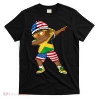 Half American Half Jamaican Boy Jamaica Flag Patriotic T-Shirt thumb 0