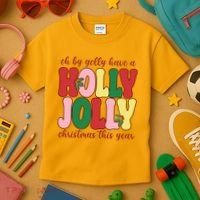 Have A Holly Jolly Christmas This Year Holiday Kids T-Shirt thumb 3