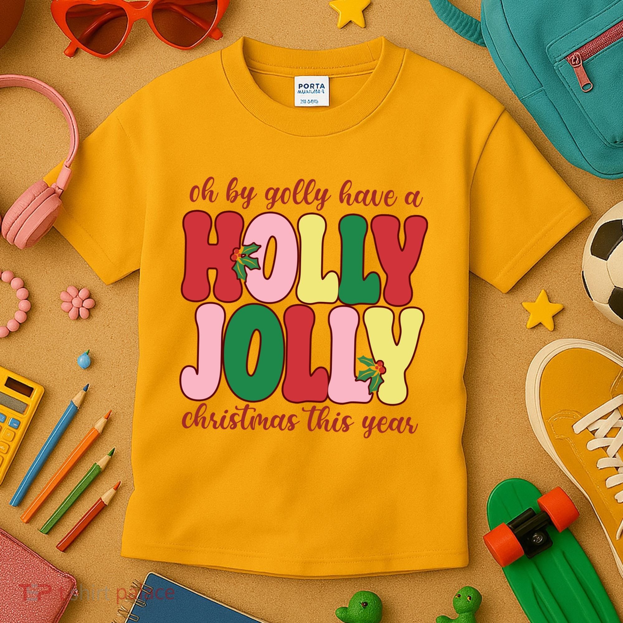 Have A Holly Jolly Christmas This Year Holiday Kids T-Shirt