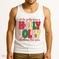 Have A Holly Jolly Christmas This Year Holiday Tank Top thumb 3