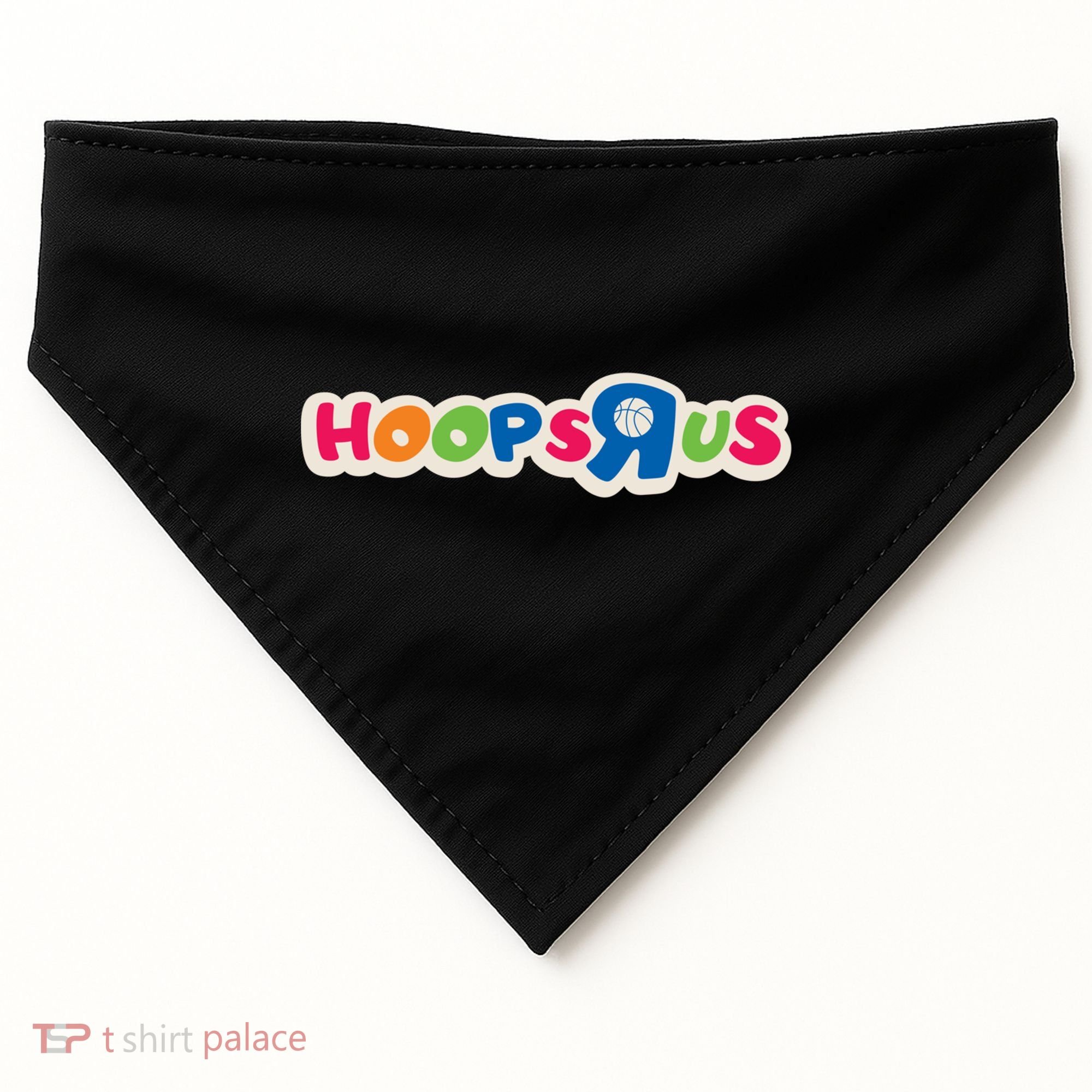 Hooper Apparel Hoops R Us Funny Basketball Apparel Cute Gift USA-Made Doggie Bandana