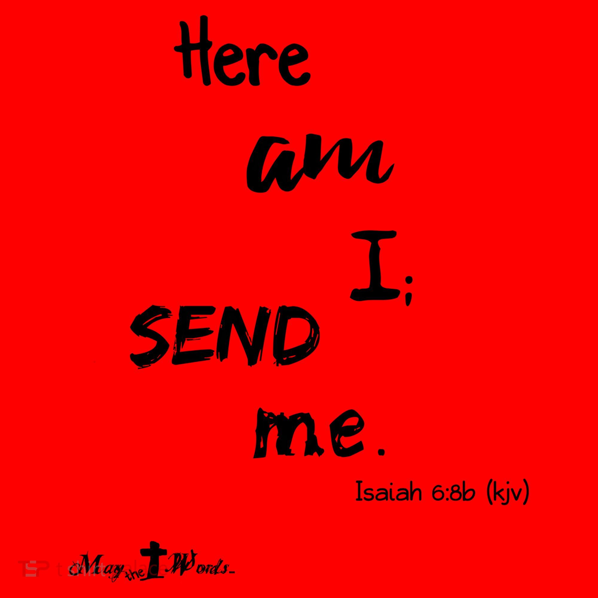 Here Am I Send Me Isaiah 6:8 Christian Gift #Hope Santa Hat
