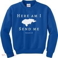 Here Am I Send Me Isaiah 6 8 Honduras Mission Trip Ministry Gift Kids Sweatshirt thumb 0