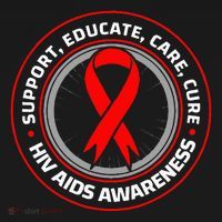 HIV AIDS Immune Deficiency Disease Red Ribbon Patient Women's Hoodie thumb 2