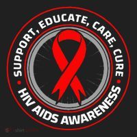 HIV AIDS Immune Deficiency Disease Red Ribbon Patient Golf Towel thumb 3