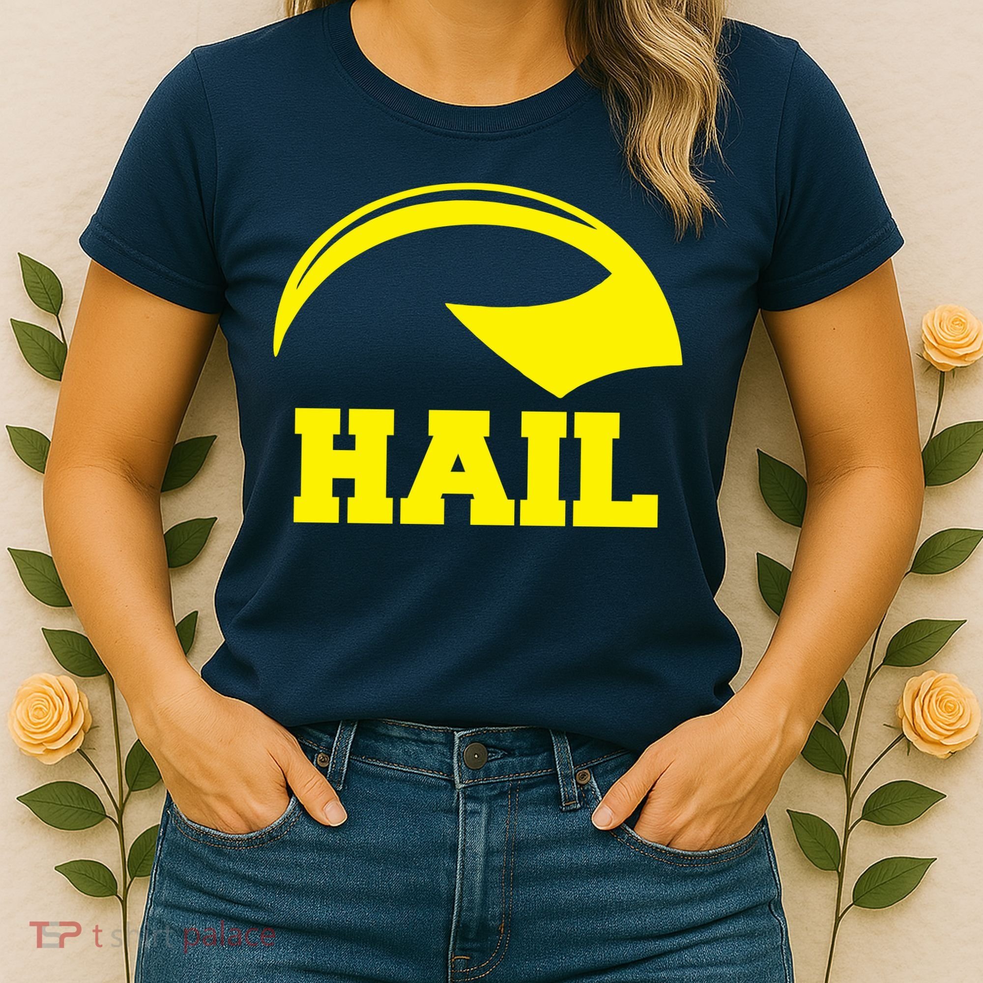 Hail Michigan Helmet Football Victors Women's T-Shirt