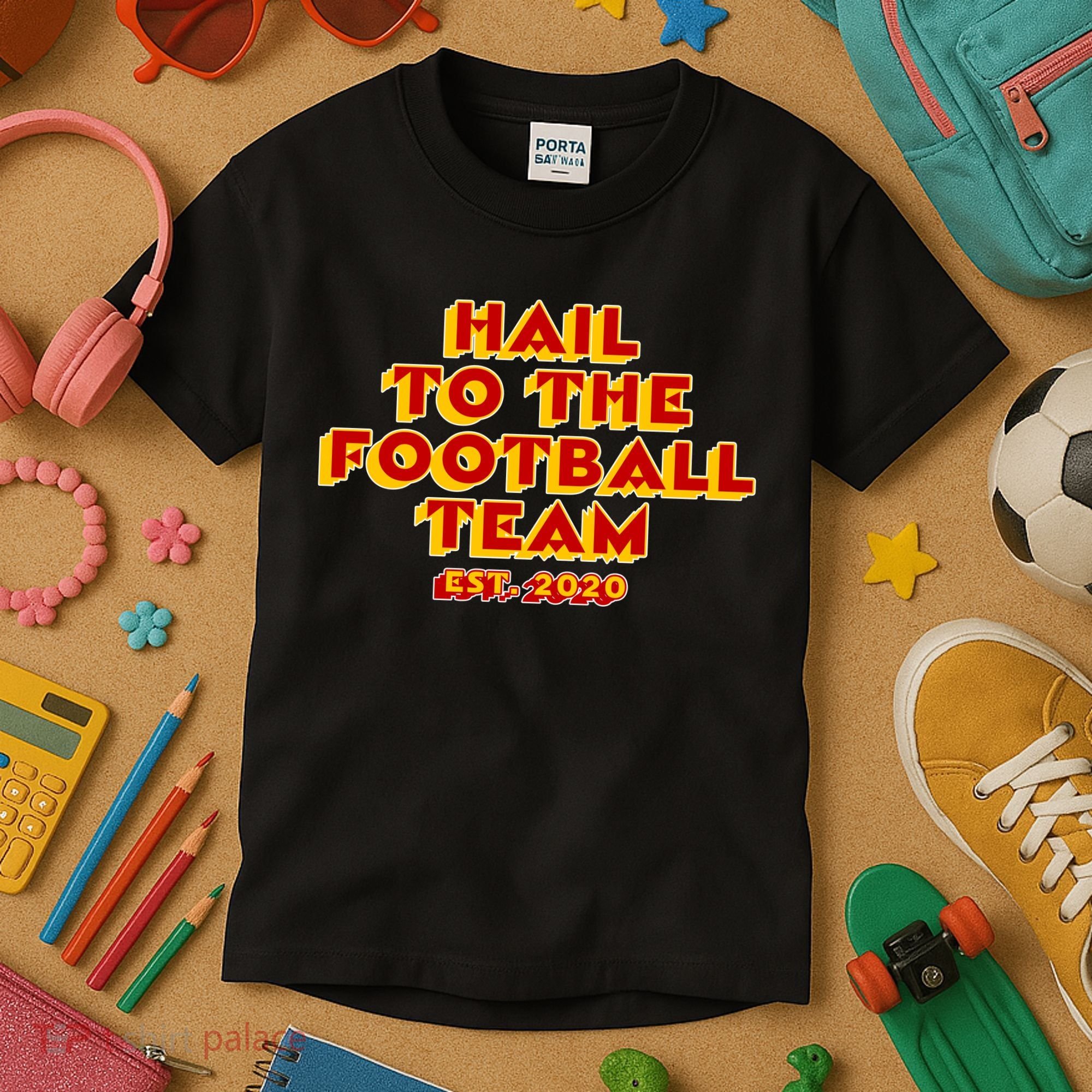 Hail To The Football Team 2020 Washington Fan Kids T-Shirt