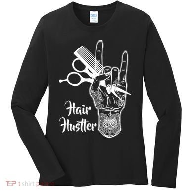 Hair Hustler Beauty Salon Women's Long Sleeve Shirt