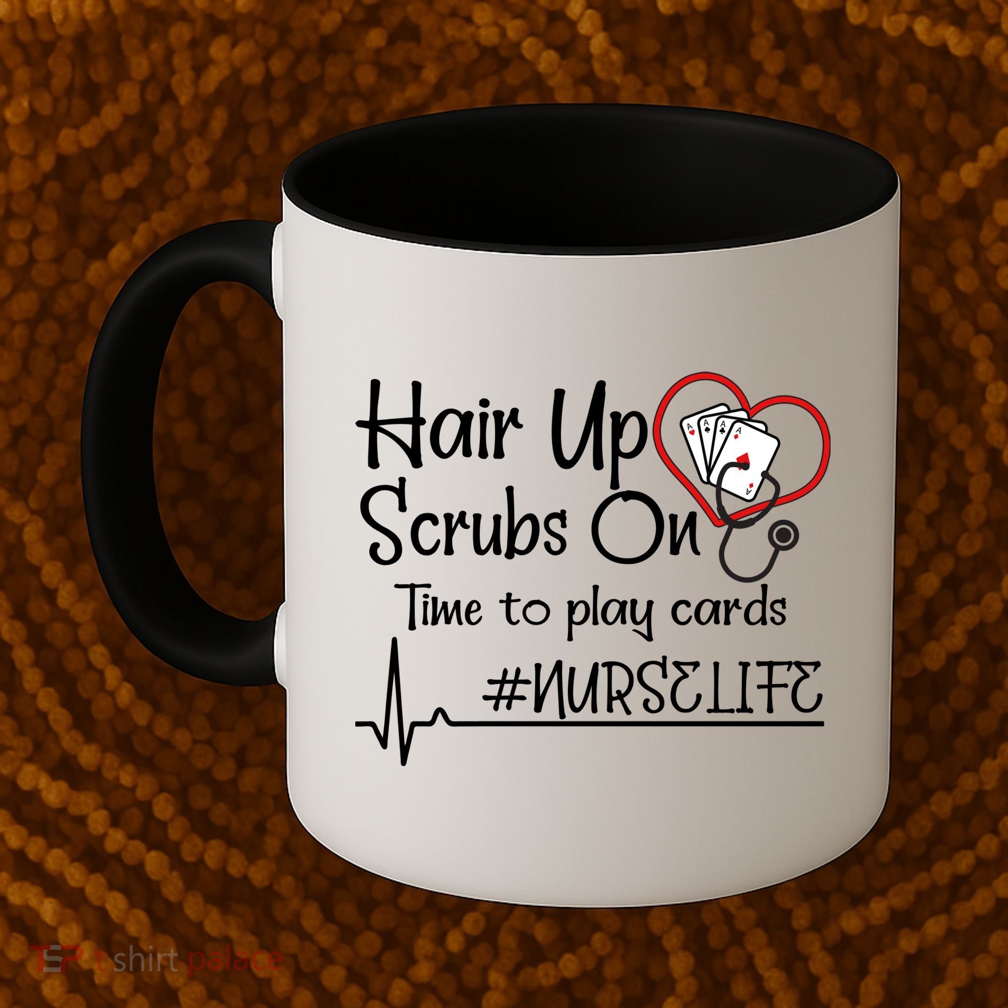 Hair Up Scrubs On Time to Play Cards Coffee Mug