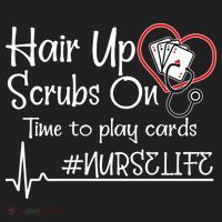 Hair Up Scrubs On Time to Play Cards Tumbler thumb 3