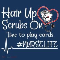 Hair Up Scrubs On Time to Play Cards T-Shirt thumb 7