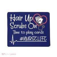 Hair Up Scrubs On Time to Play Cards Mousepad thumb 0