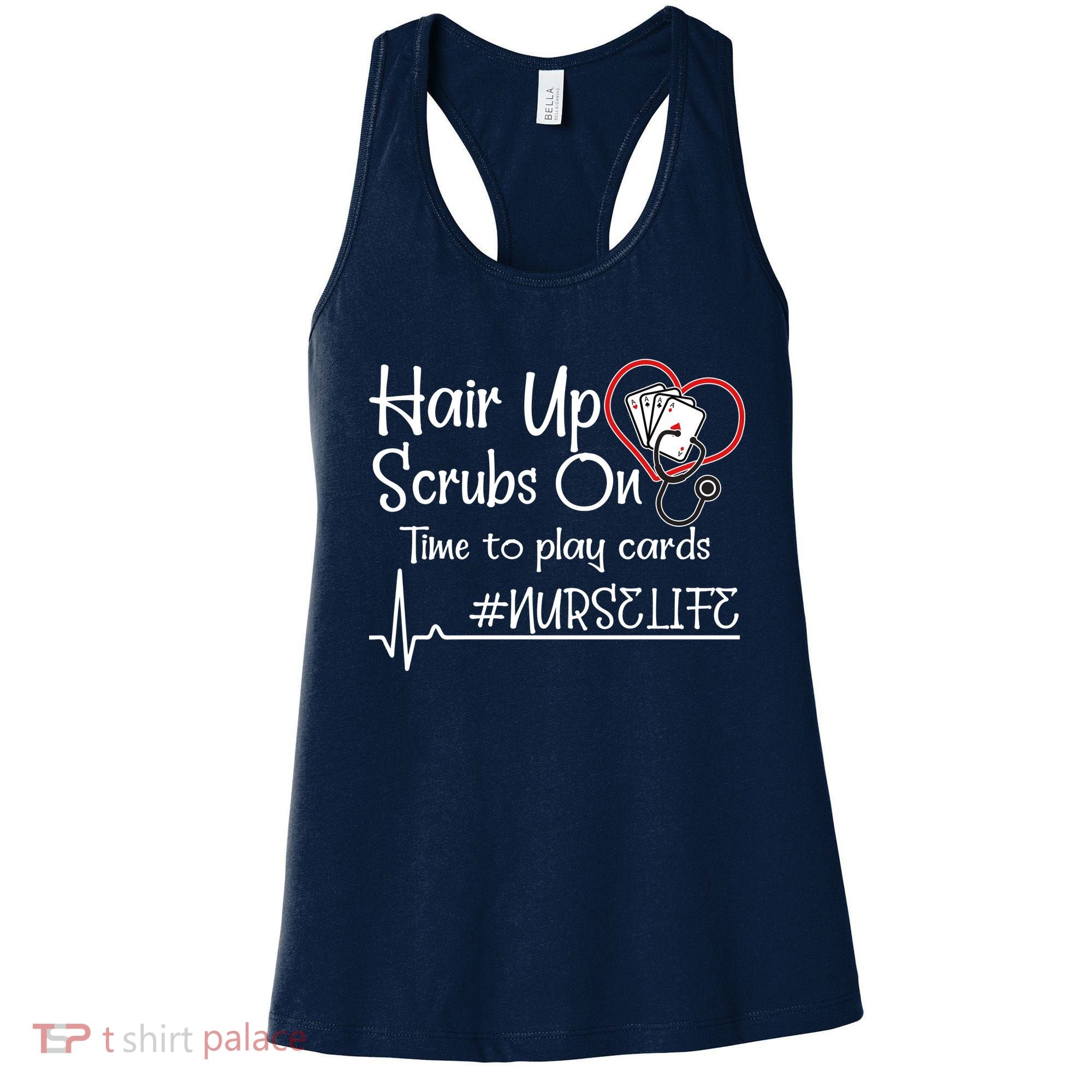 Hair Up Scrubs On Time to Play Cards Women's Tank Top