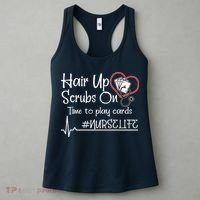 Hair Up Scrubs On Time to Play Cards Women's Tank Top thumb 3