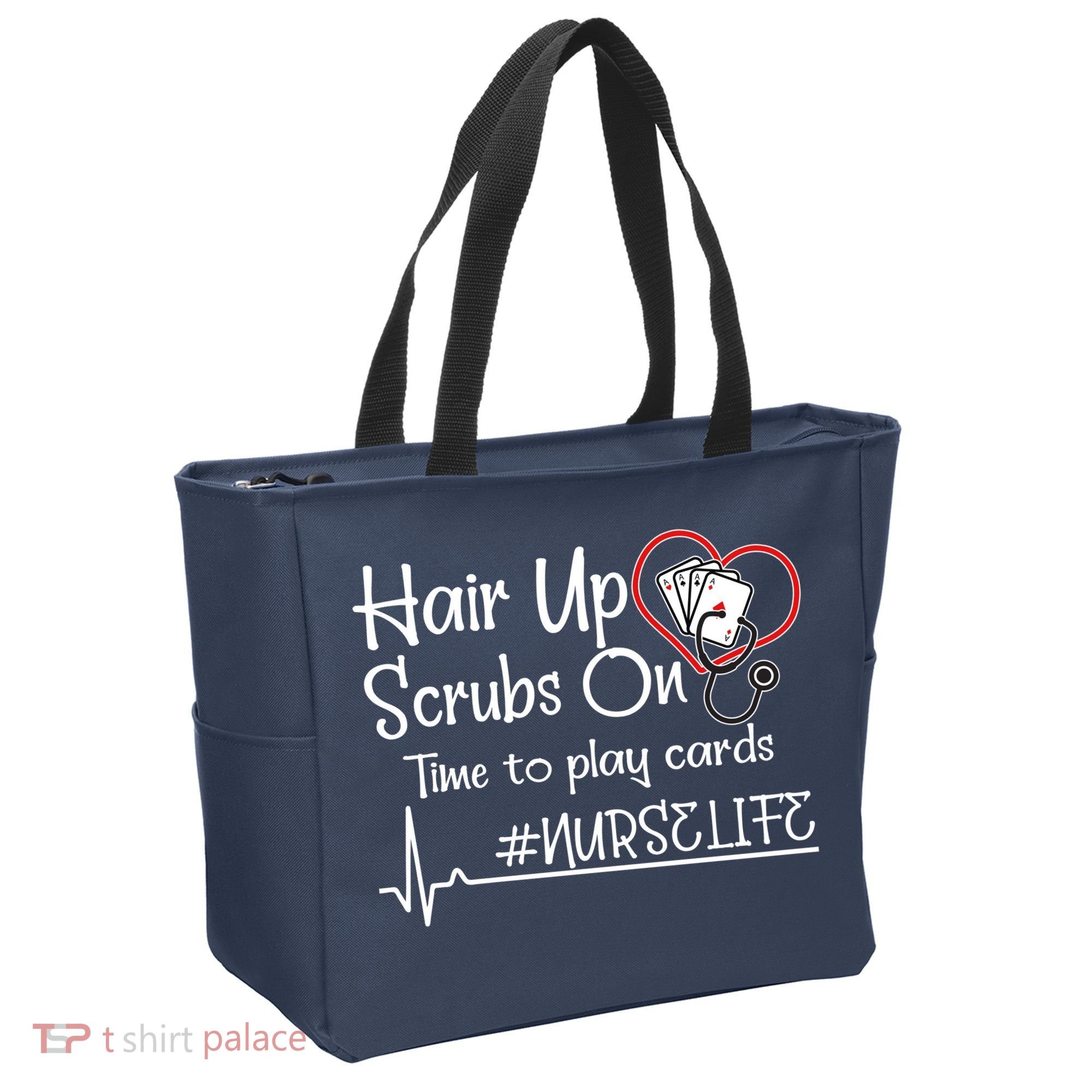 Hair Up Scrubs On Time to Play Cards Tote Bag