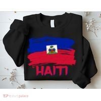 Haiti Distressed Painted Flag Sweatshirt thumb 2
