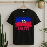 Haiti Distressed Painted Flag T-Shirt thumb 2