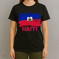 Haiti Distressed Painted Flag T-Shirt thumb 4